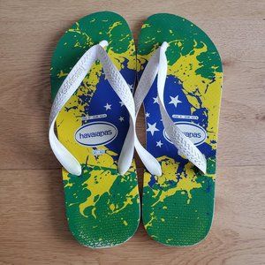 Havaianas Men Brazil "Brasil" Flip Flops US 9